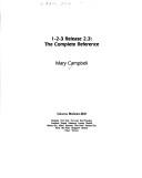 Front cover of 1-2-3 release 2.3 by Mary V. Campbell