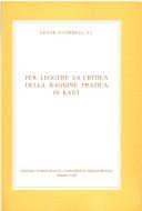 Front cover of Per leggere la Critica della ragione pratica di Kant by Frank O'Farrell