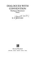 Cover of Dialogues with convention by R. D. Bedford