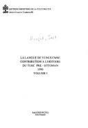 Front cover of La langue de Yunus Emre by Sait Hurşid