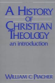 Front cover of A history of Christian theology by William C. Placher