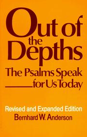 Cover of Out of the depths by Bernhard W. Anderson