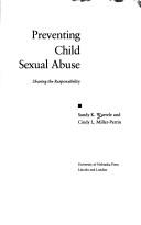Front cover of Preventing child sexual abuse by Sandy K. Wurtele