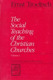 Front cover of Soziallehren der christlichen Kirchen und Gruppen by Ernst Troeltsch