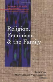 Front cover of Religion, Feminism, and the Family (Studies in Family, Religion, and Culture) by Carr