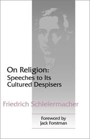 Cover of Über die Religion by Friedrich Schleiermacher
