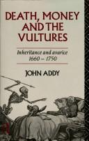 Front cover of Death, money, and the vultures by John Addy