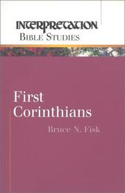 Cover of First Corinthians by Bruce N. Fisk
