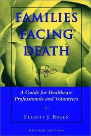 Front cover of Families facing death by Elliott J. Rosen