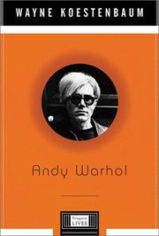 Cover of Andy Warhol by Wayne Koestenbaum