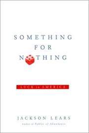 Cover of Something for Nothing by Jackson Lears