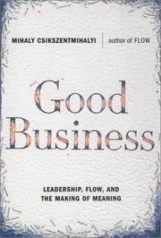 Front cover of Good Business by Mihaly Csikszentmihalyi