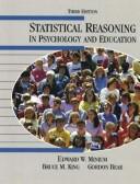 Front cover of Statistical reasoning in psychology and education by Edward W. Minium