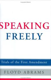 Cover of Speaking Freely by Floyd Abrams