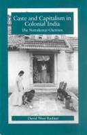 Front cover of Caste and capitalism in colonial India by David West Rudner