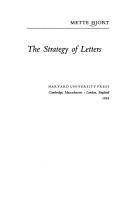 Front cover of The strategy of letters by Mette Hjort