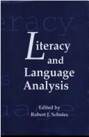 Cover of Literacy and language analysis by Robert J. Scholes
