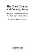 Front cover of The great calming and contemplation by Neal Arvid Donner