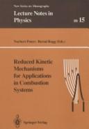 Front cover of Reduced kinetic mechanisms for applications in combustion systems by Norbert Peters
