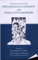 Front cover of Psychological concepts and dissociative disorders by Benjamin K. Doane