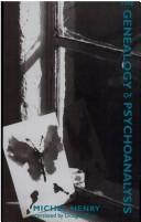 Front cover of The genealogy of psychoanalysis by Michel Henry