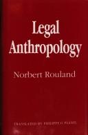 Front cover of Anthropologie juridique by Norbert Rouland