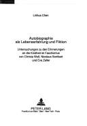 Front cover of Autobiographie als Lebenserfahrung und Fiktion by Linhua Chen