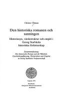 Front cover of Den historiska romanen och sanningen by Christer Öhman