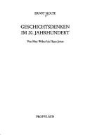 Cover of Geschichtsdenken im 20. Jahrhundert by Ernst Nolte