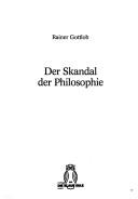 Front cover of Der Skandal der Philosophie by R. Gottlob