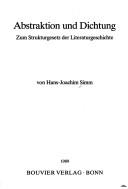 Front cover of Abstraktion und Dichtung by Hans-Joachim Simm
