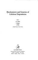 Front cover of Biochemistry and genetics of cellulose degradation by J.-P Aubert