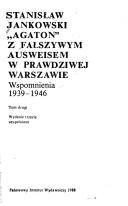 Front cover of Z fałszywym ausweisem w prawdziwej Warszawie by Stanisław Jankowski