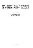 Cover of Mathematical problems in computation theory by Helena Rasiowa