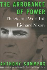 Front cover of The arrogance of power by Anthony Summers