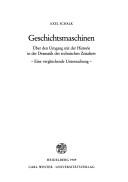 Cover of Geschichtsmaschinen by Axel Schalk