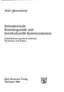 Front cover of Interaktionale Soziolinguistik und interkulturelle Kommunikation by Volker Hinnenkamp