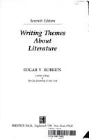 Front cover of Writing themes about literature by Edgar V. Roberts