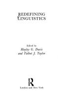 Cover of Redefining linguistics by Hayley G. Davis