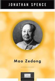 Cover of Mao Zedong by Jonathan D. Spence