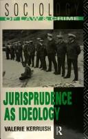 Front cover of Jurisprudence as ideology by Valerie Kerruish