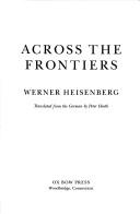 Cover of Schritte über Grenzen by Werner Heisenberg
