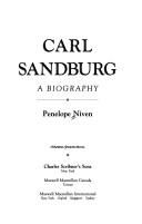 Front cover of Carl Sandburg by Penelope Niven