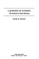 Front cover of A question of interest by Peter W. Wilson