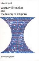 Front cover of Category formation and the history of religions by Robert D. Baird
