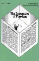Front cover of The imperative of freedom by John Calhoun Merrill