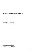 Front cover of Islamic fundamentalism by Youssef M. Choueiri