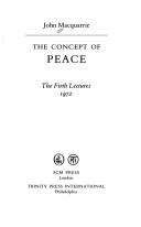 Front cover of The concept of peace by John Macquarrie