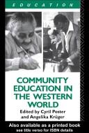 Front cover of Community education in the western world by C. D. Poster