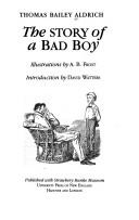 Front cover of The story of a bad boy by Thomas Bailey Aldrich